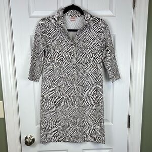 Persifor brown and white Winpenny dress sz xs